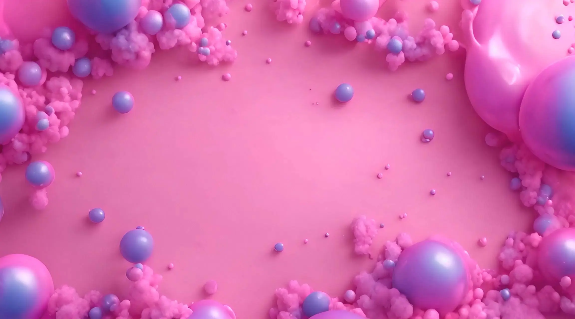 Soft Pop Gentle Pink Bubbles Motion Loop